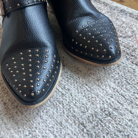 BUCCO . Alicia Studded Booties leather biker boot 7.5 - Picture 5 of 7